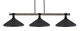 Toltec Lighting - 1863-MBDW-424-MB - Three Light Bar - Tacoma - Matte Black & Painted Distressed Wood-look Metal