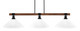 Toltec Lighting - 1863-MBWG-318 - Three Light Bar - Tacoma - Matte Black & Painted Wood-look Metal Toltec Lighting - 1863-MBWG-318 - Three Light Bar - Tacoma - Matte Black & Painted Wood-look Metal
