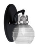 Toltec Lighting - 1931-MBBN-5110 - One Light Wall Sconce - Easton - Matte Black & Brushed Nickel