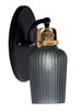 Toltec Lighting - 1931-MBBR-4252 - One Light Wall Sconce - Easton - Matte Black & Brass