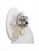 Toltec Lighting - 1931-WHBN-4110 - One Light Wall Sconce - Easton - White & Brushed Nickel