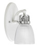 Toltec Lighting - 1931-WHBN-500 - One Light Wall Sconce - Easton - White & Brushed Nickel