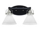 Toltec Lighting - 1932-MBBN-312 - Two Light Bath Bar - Easton - Matte Black & Brushed Nickel