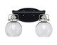 Toltec Lighting - 1932-MBBN-4102 - Two Light Bath Bar - Easton - Matte Black & Brushed Nickel