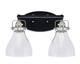 Toltec Lighting - 1932-MBBN-4760 - Two Light Bath Bar - Easton - Matte Black & Brushed Nickel