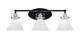 Toltec Lighting - 1933-MBBN-312 - Three Light Bath Bar - Easton - Matte Black & Brushed Nickel