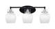 Toltec Lighting - 1933-MBBN-4811 - Three Light Bath Bar - Easton - Matte Black & Brushed Nickel