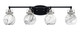 Toltec Lighting - 1934-MBBN-4109 - Four Light Bath Bar - Easton - Matte Black & Brushed Nickel