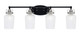 Toltec Lighting - 1934-MBBN-4250 - Four Light Bath Bar - Easton - Matte Black & Brushed Nickel
