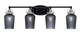 Toltec Lighting - 1934-MBBN-4252 - Four Light Bath Bar - Easton - Matte Black & Brushed Nickel