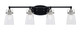 Toltec Lighting - 1934-MBBN-461 - Four Light Bath Bar - Easton - Matte Black & Brushed Nickel
