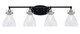 Toltec Lighting - 1934-MBBN-4760 - Four Light Bath Bar - Easton - Matte Black & Brushed Nickel