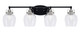 Toltec Lighting - 1934-MBBN-4810 - Four Light Bath Bar - Easton - Matte Black & Brushed Nickel