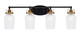 Toltec Lighting - 1934-MBBR-4250 - Four Light Bath Bar - Easton - Matte Black & Brass