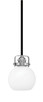 Toltec Lighting - 1941-MBBN-4101 - One Light Mini Pendant - Easton - Matte Black & Brushed Nickel