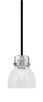 Toltec Lighting - 1941-MBBN-4110 - One Light Mini Pendant - Easton - Matte Black & Brushed Nickel