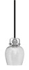 Toltec Lighting - 1941-MBBN-4812 - One Light Mini Pendant - Easton - Matte Black & Brushed Nickel