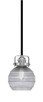 Toltec Lighting - 1941-MBBN-5112 - One Light Mini Pendant - Easton - Matte Black & Brushed Nickel