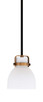 Toltec Lighting - 1941-MBBR-4111 - One Light Mini Pendant - Easton - Matte Black & Brass