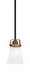 Toltec Lighting - 1941-MBBR-460 - One Light Mini Pendant - Easton - Matte Black & Brass
