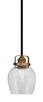 Toltec Lighting - 1941-MBBR-4812 - One Light Mini Pendant - Easton - Matte Black & Brass