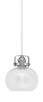 Toltec Lighting - 1941-WHBN-202 - One Light Mini Pendant - Easton - White & Brushed Nickel