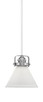 Toltec Lighting - 1941-WHBN-312 - One Light Mini Pendant - Easton - White & Brushed Nickel