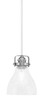 Toltec Lighting - 1941-WHBN-4760 - One Light Mini Pendant - Easton - White & Brushed Nickel