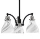 Toltec Lighting - 1943-MBBN-4769 - Three Light Chandelier - Easton - Matte Black & Brushed Nickel
