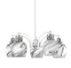 Toltec Lighting - 1945-WHBN-4819 - Five Light Chandelier - Easton - White & Brushed Nickel