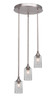 Toltec Lighting - 2143-BN-3002 - Three Light Cluster Pendalier - Empire - Brushed Nickel