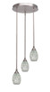Toltec Lighting - 2143-BN-4165 - Three Light Cluster Pendalier - Empire - Brushed Nickel