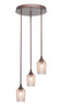 Toltec Lighting - 2143-BRZ-4253 - Three Light Cluster Pendalier - Empire - Bronze