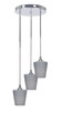 Toltec Lighting - 2143-CH-4032 - Three Light Cluster Pendalier - Empire - Chrome