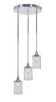 Toltec Lighting - 2143-CH-530 - Three Light Cluster Pendalier - Empire - Chrome