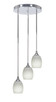 Toltec Lighting - 2143-CH-615 - Three Light Cluster Pendalier - Empire - Chrome