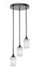 Toltec Lighting - 2143-ES-531 - Three Light Cluster Pendalier - Empire - Espresso