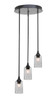 Toltec Lighting - 2143-MB-3002 - Three Light Cluster Pendalier - Empire - Matte Black
