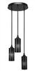 Toltec Lighting - 2143-MB-4099 - Three Light Cluster Pendalier - Empire - Matte Black
