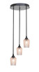 Toltec Lighting - 2143-MB-4253 - Three Light Cluster Pendalier - Empire - Matte Black