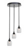 Toltec Lighting - 2143-MB-4810 - Three Light Cluster Pendalier - Empire - Matte Black