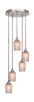 Toltec Lighting - 2145-BN-4253 - Five Light Pendalier - Empire - Brushed Nickel