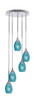 Toltec Lighting - 2145-CH-5055 - Five Light Pendalier - Empire - Chrome