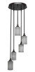 Toltec Lighting - 2145-DG-4062 - Five Light Cluster Pendalier - Empire - Dark Granite