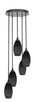 Toltec Lighting - 2145-MB-4049 - Five Light Pendalier - Empire - Matte Black
