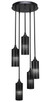 Toltec Lighting - 2145-MB-4099 - Five Light Mini Pendant - Empire - Matte Black