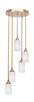 Toltec Lighting - 2145-NAB-4061 - Five Light Pendalier - Empire - New Age Brass