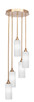 Toltec Lighting - 2145-NAB-4091 - Five Light Pendalier - Empire - New Age Brass