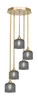 Toltec Lighting - 2145-NAB-4612 - Five Light Pendalier - Empire - New Age Brass