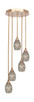 Toltec Lighting - 2145-NAB-5054 - Five Light Pendalier - Empire - New Age Brass